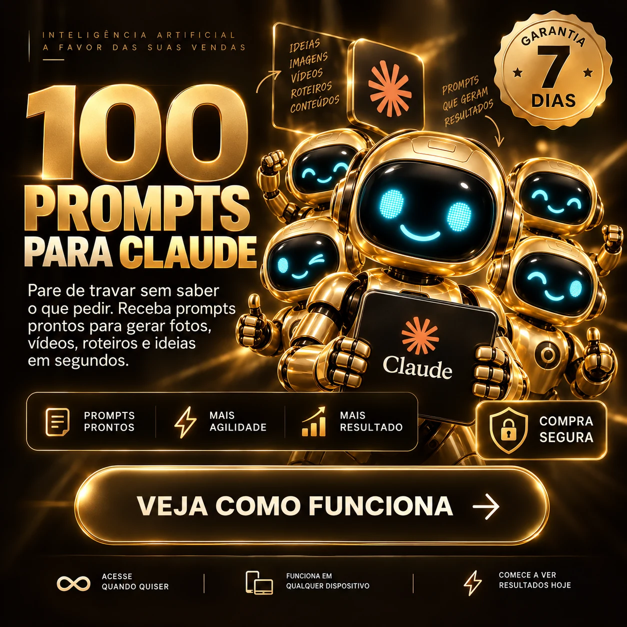 100 Prompts para Claude