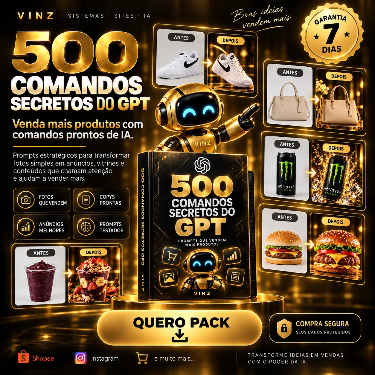 500 Comandos Secretos do GPT
