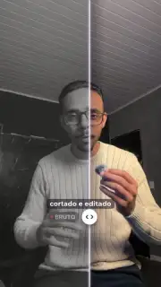 Antes e depois em cortina